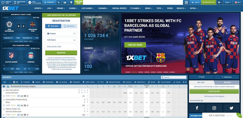 Tautan Alternatif dan Mirror 1xbet